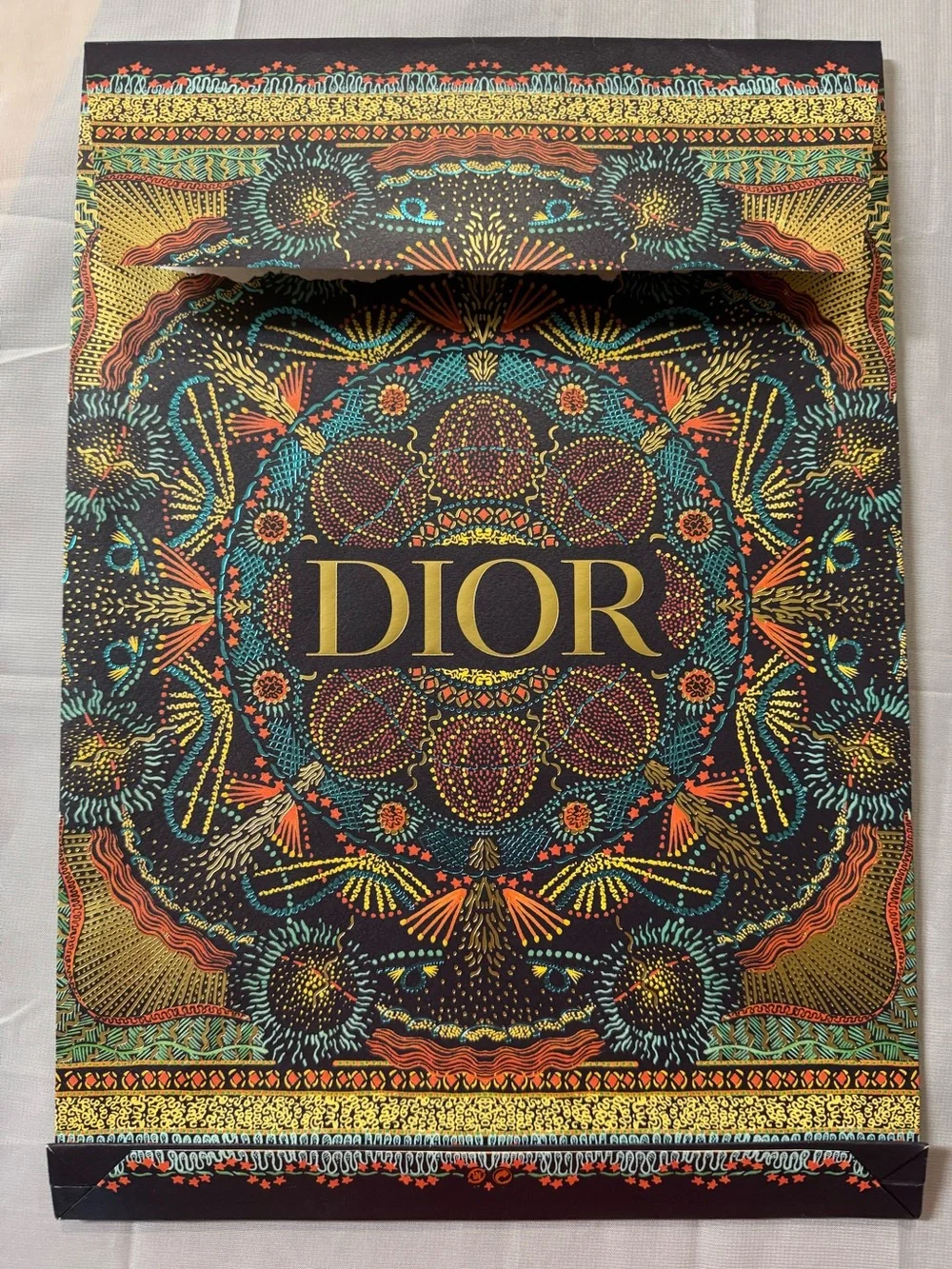 DIOR Special Edition 💯% Authentic Envelope Gift Bag. RARE intricate design. EUC